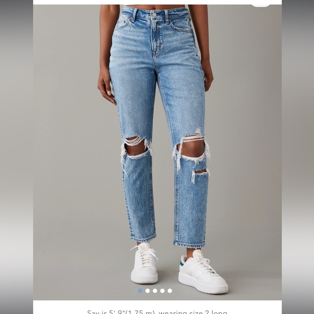 American Eagle Stridgid black ripped jeans